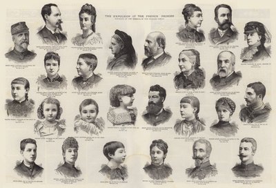 Udvisningen af de franske prinser (gravering) af English School