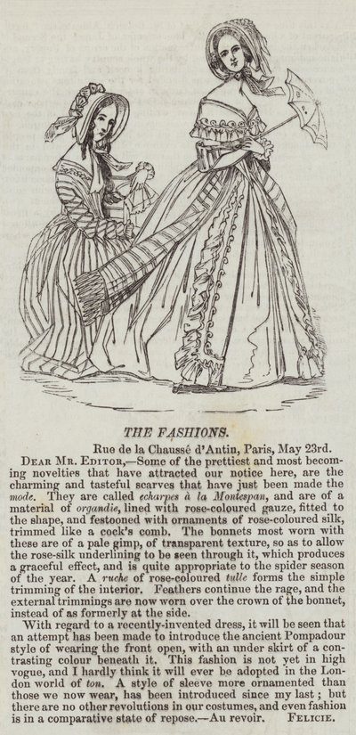 The Fashions (gravering) af English School