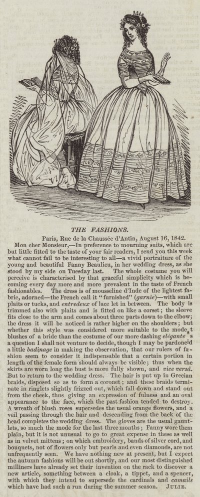 The Fashions (gravering) af English School