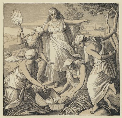 Fundet af Moses (gravering) af English School