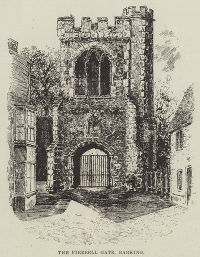 Firebell Gate, Barking (gravering) af English School
