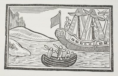 The Foreign Travels of Sir John Mandeville, illustration fra Chap-books of the Eighteenth Century af John Ashton, pub. 1882 af English School