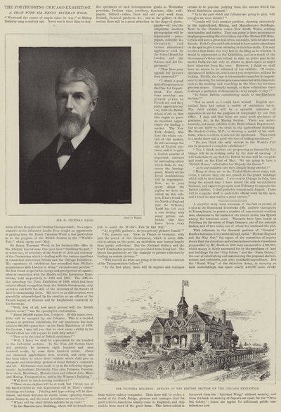 Den kommende Chicago-udstilling (gravering) af English School