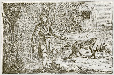 Ræven og bonden (kobberstik) af English School