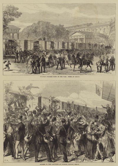 Den fransk-preussiske krig (gravering) af English School