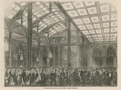 Frihandelsbasaren i Covent Garden Theatre, London af English School