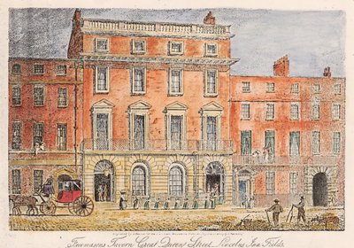 The Freemasons Tavern, 1863 af English School