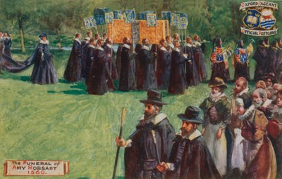 Amy Robsarts begravelse, 1560 af English School