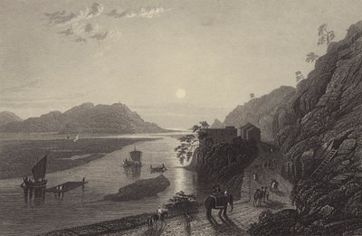 Ganges løber ud på sletterne nær Haridwar (gravering) af English School