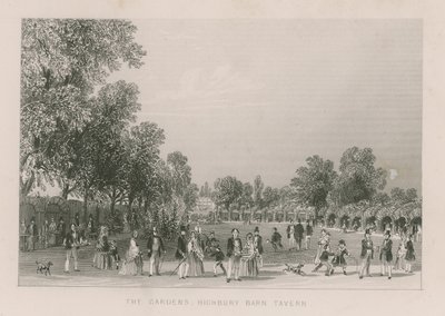 Haverne ved Highbury Barn Tavern af English School