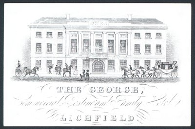 George, handels- og familiehotel, handelskort af English School