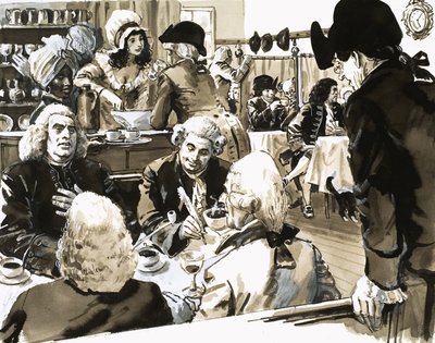 The Georgians: The Monarch of Words (Samuel Johnson) af English School