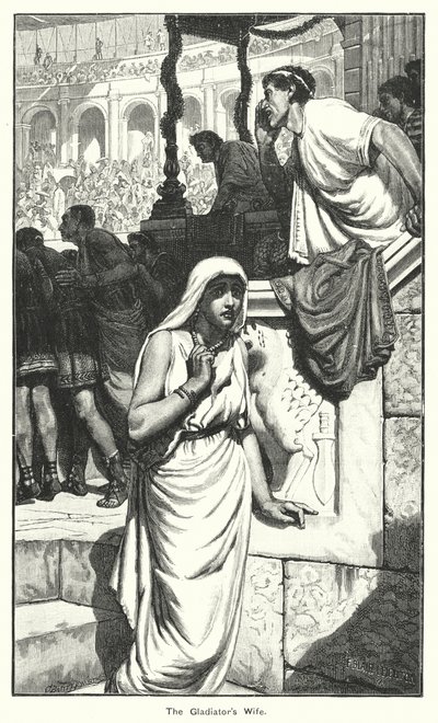 Gladiatorens hustru (kobberstik) af English School