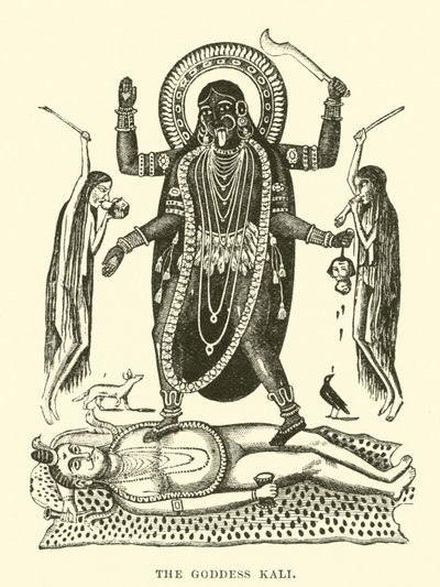 The Goddess Kali  af English School