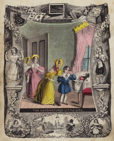 The Goodnatured Little Girl (farvet indgravering) af English School