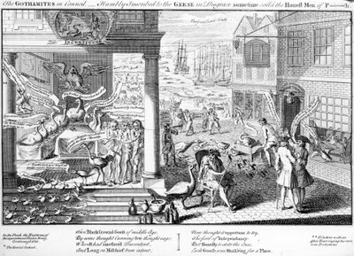 Gothamitterne i Rådet, 1761 af English School