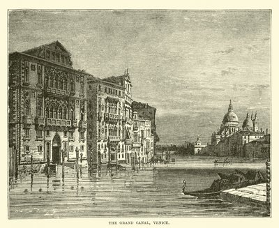 Canal Grande, Venedig af English School