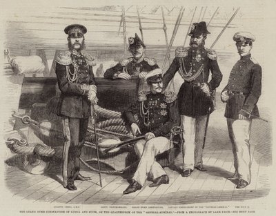 Storhertug Konstantin af Rusland og Suite, på "Generaladmiralens" kvarterdæk af English School