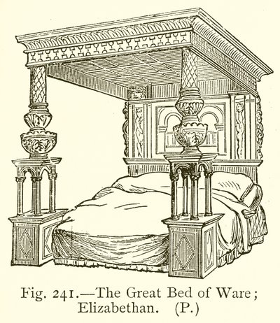 The Great Bed of War; Elizabethaner af English School
