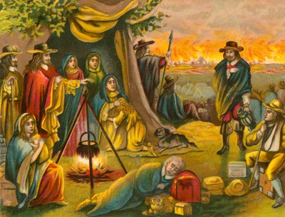 Den store brand i London, 1666 af English School