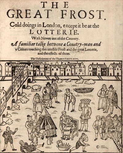 The Great Frost, London, 1608 af English School