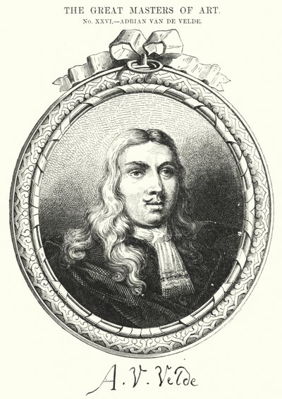 The Great Masters of Art, Adrian Van de Velde (gravering) af English School