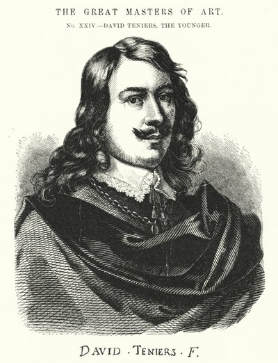 Kunstens store mestre, David Teniers, den yngre (kobberstik) af English School
