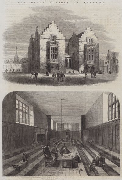 The Great Schools of England (gravering) af English School