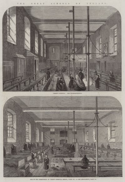 The Great Schools of England (gravering) af English School