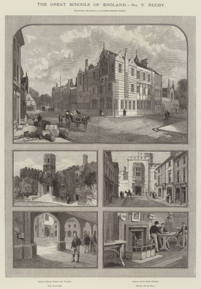 The Great Schools of England, Rugby (gravering) af English School