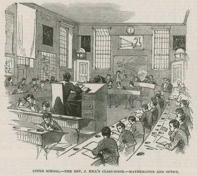 The Greenwich Royal Hospital Schools; Øvre skole: Reverend J Hills klasseværelse af English School