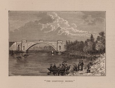 "Grosvenor-broen" (kobberstik) af English School