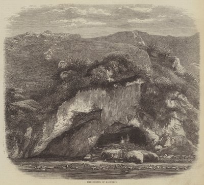 Grotten i Bagneres (gravering) af English School