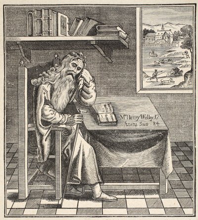 The Grub Street Hermit, fra et billede udgivet af Richardson, 1794 af English School