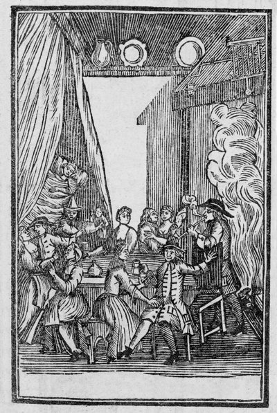 Harvest Supper, fra Roxburghe Ballads af English School
