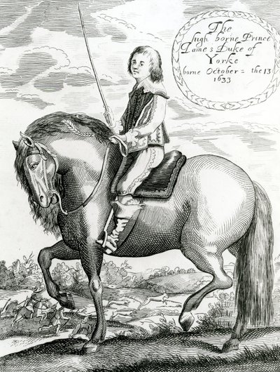 Den højbårne prins James hertug af Yorke, 1640-50 af English School