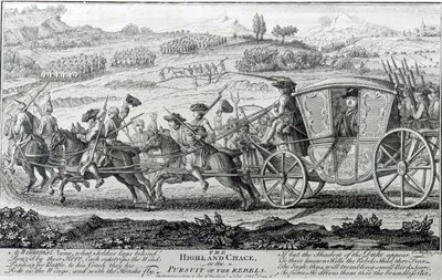 The Highland Chase, 21. februar 1745 af English School