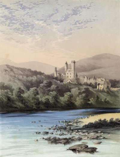 The Highland Home, Balmoral Castle, Quadrille, Frederic Lemoine af English School