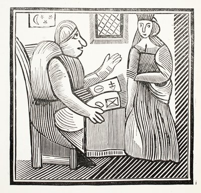 The History of Mother Bunch of the West, illustration fra Chap-books of the Eighteenth Century af John Ashton, pub. 1882 af English School