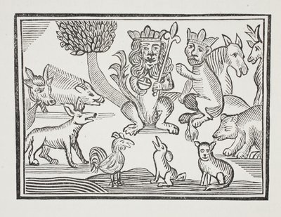The History of Reynard the Fox, illustration fra Chap-books of the Eighteenth Century af John Ashton, pub. 1882 af English School
