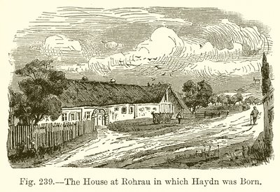 Huset i Rohrau, hvor Haydn blev født af English School