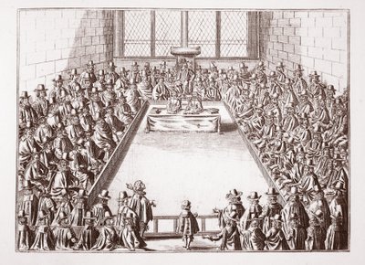 Underhuset, fra et tryk fra 1648 af English School