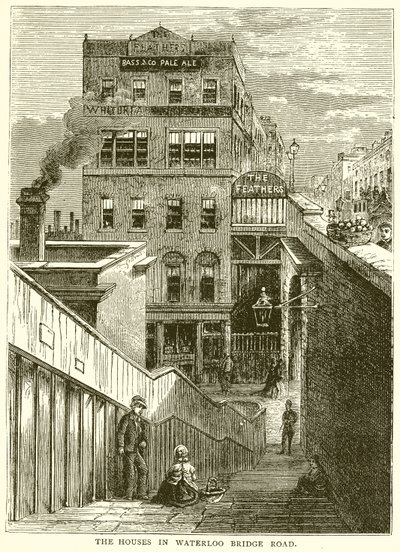 Husene i Waterloo Bridge Road af English School