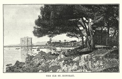 Ile St Honorat (kobberstik) af English School