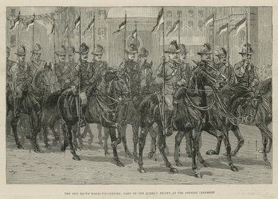 The Imperial Institute: The New South Wales Volunteers, en del af Queens-eskorten ved åbningsceremonien af English School