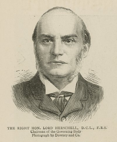 The Imperial Institute: The Right Honorable Lord Herschell, formand for det styrende organ af English School