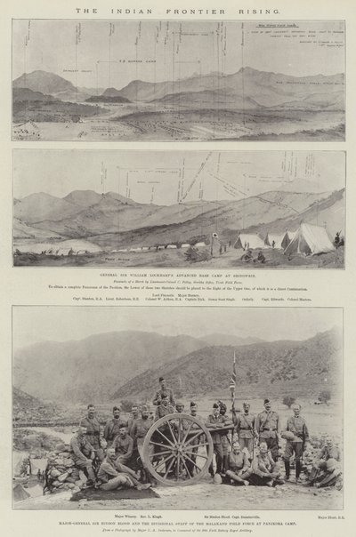 The Indian Frontier Rising (litho) af English School