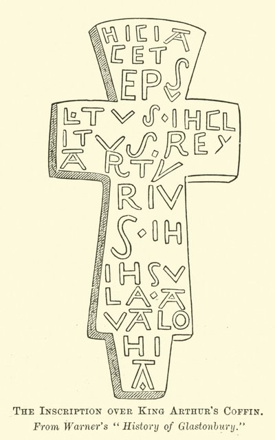 The Inscription over King Arthurs Coffin  af English School