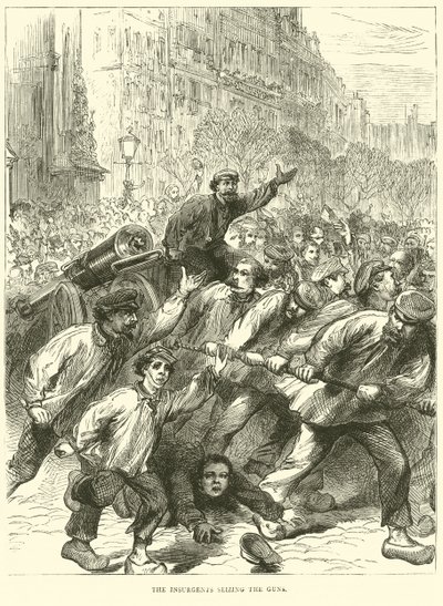 Oprørerne beslaglægger kanonerne, marts 1871 af English School