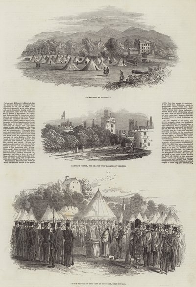 Oprøret i Irland (gravering) af English School